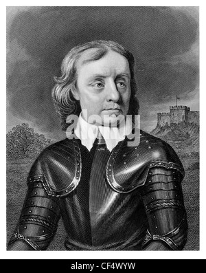 Oliver Cromwell 1599 1658 englischen militärischen politischer Führer republikanischer Parlamentarier Stuart Monarchie englischen Bürgerkrieg Lord Stockfoto