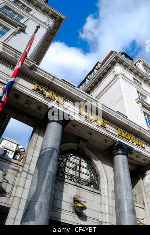 Das Exterieur des The Park Lane Hotel in Mayfair. Stockfoto