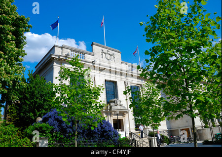 Islington Town Hall, einem denkmalgeschützten viktorianischen Gebäude im Upper Street. Stockfoto