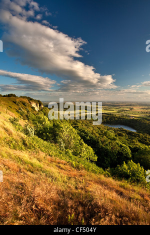 Whitestone Cliff, in der Nähe von Lake Gormire und Haube Hill Sutton Bank. Stockfoto