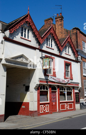 Kings Head Public House, CAMRAs Norfolk Pub of the Year 2008, in der Bridge Street. Stockfoto