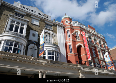Das Exterieur des im Theatre Royal Brighton, eines der ältesten Theater arbeiten im Vereinigten Königreich. Es ist das beste Beispiel für ein Theater Stockfoto