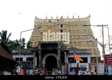 Shree Padmanabhaswamy Tempel, Trivandrum, Kerala, Indien Stockfoto