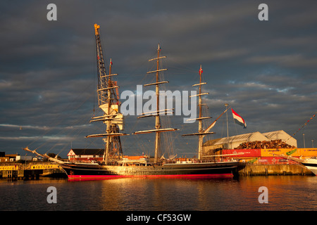 Der Clipper Stad Amsterdam beim 2010 Tall Ships Race, Hartlepool. Stockfoto