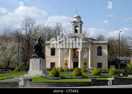 Außenansicht des St. Johns Wood Kirche in London. Stockfoto