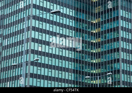 Außenseite des Glases Euston Tower befindet sich im London Borough of Camden. Stockfoto