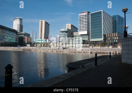 Medienstadt UK, Salford Quays, Salford, Greater Manchester. Stockfoto