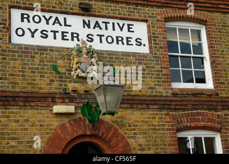 Außenseite der Gebäude jetzt The Fish Restaurant Royal Native Oyster Stores. Stockfoto