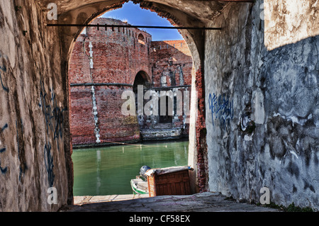 Momentaufnahme der Stadt Livorno, an der italienischen Küste. Stockfoto