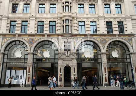 Exterieur des Apple Store in der Regent Street. Stockfoto