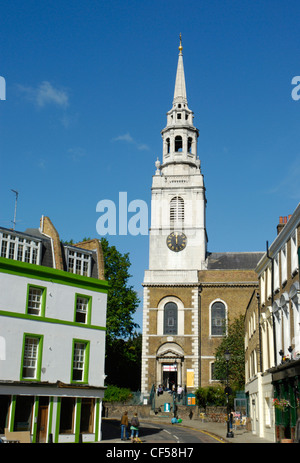 Clerkenwell grün und dem St. James Kirche. Stockfoto