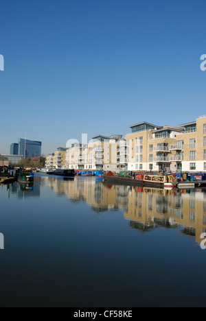 Brentford Lock am Grand Union Canal. Stockfoto