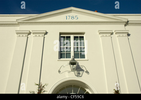 Die Fassade der Belair House in Belair Park, entworfen von John Dateien im Jahre 1785. Stockfoto