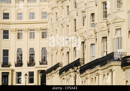 Regency-Stil Reihenhaus Appartments in Palmeira Square. Stockfoto