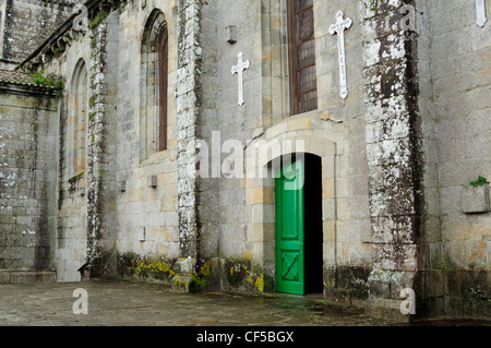 Stiftskirche Santa Maria de Baiona, Galicien, Spanien Stockfoto