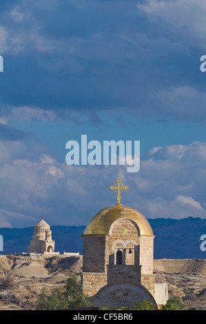 Die griechisch-orthodoxe Kirche Hl. Johannes der Täufer am Jordan-Fluss in Qasr al Yahud, Israel Stockfoto