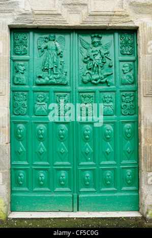 Capela de Santa Liberata, eine Kapelle, die erste gekreuzigten Frau der Welt geweiht. Baiona, Galicien, Spanien. Stockfoto