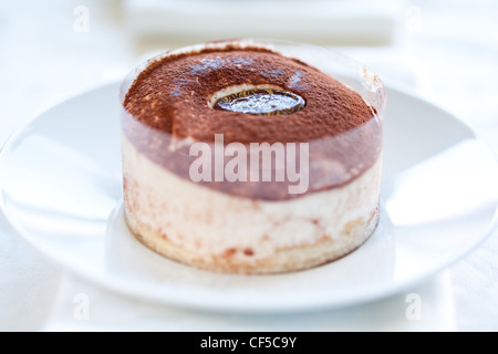leckere hausgemachte Tiramisu-Torte Stockfoto