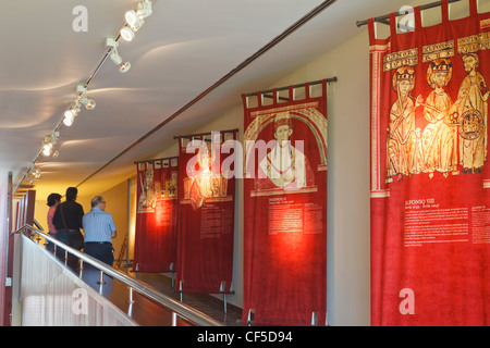 Innenraum des Museums für die Schlacht von Navas de Tolosa 1212, Santa Elena, Provinz Jaen, Spanien. Stockfoto