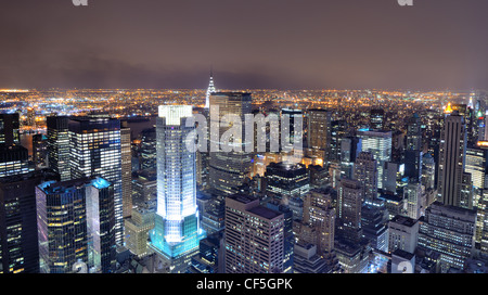 Luftaufnahme des Gebäude in New York City. Stockfoto