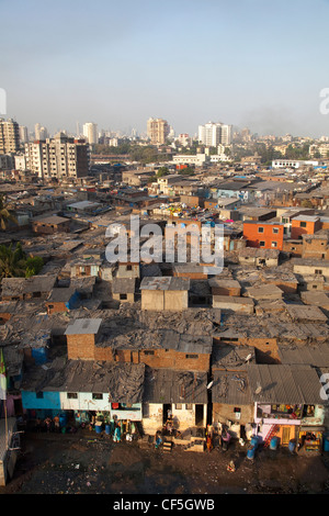 Dharavi Slums, Mumbai, Indien Stockfoto