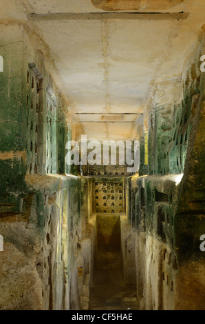 Kolumbarium Höhlen bei Beit Guvrin, Israel, wurden für die Taube Erziehung in der Antike verwendet. Stockfoto