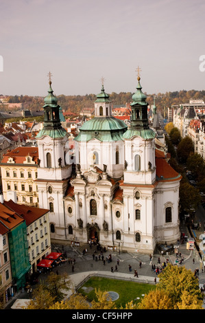 St-Nicolas-Kirche in Prag, Tschechische Republik Stockfoto