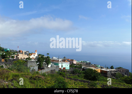 Dorf Achada Fuma, Insel Fogo, Kapverdische Inseln, Afrika Stockfoto