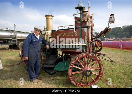 Shand Mason Dampf angetrieben Feuerwehrauto Whitwell Dampf und Country Fair. Obwohl niemand mit inventin angerechnet werden können Stockfoto