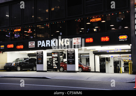 New York City, USA - Parkhaus Stockfoto