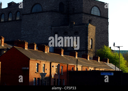 Blick auf St. Audoen Kirche in Dublin. Stockfoto