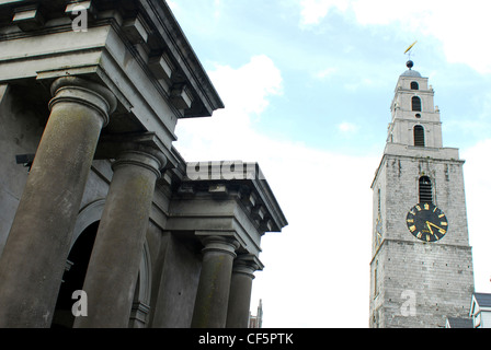 Blick auf die St Annes Church am Shandon im County Cork. Stockfoto