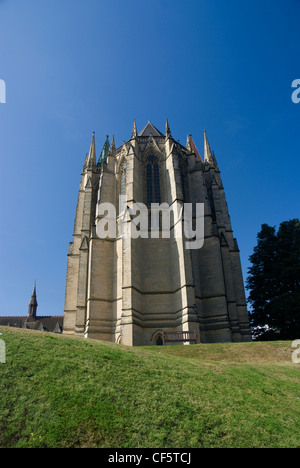 Lancing College Chapel in der englischen Gotik des 14. Jahrhunderts gebaut. Die Grundsteinlegung der Kapelle war in 186 Stockfoto