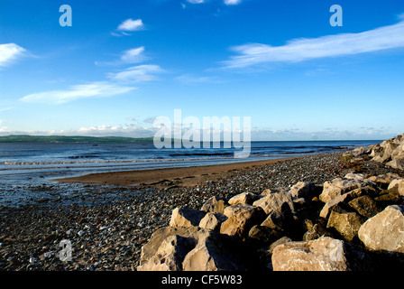 Blick über Dee Mündung von Thurstaston auf der Wirral. Stockfoto