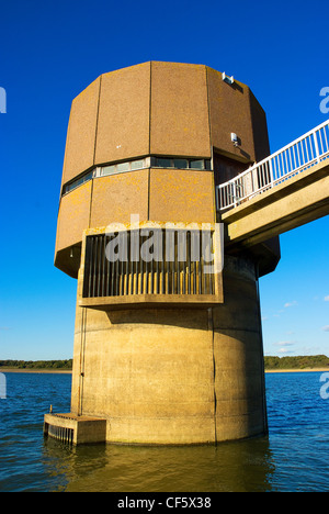 Das Pumpenhaus am Arlington Stausee in der Nähe von Berwick. Stockfoto