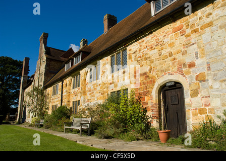 Michelham Priory und Gärten, eine tudor Herrenhaus, das von einer ehemalige Augustiner Kloster entwickelt. Stockfoto