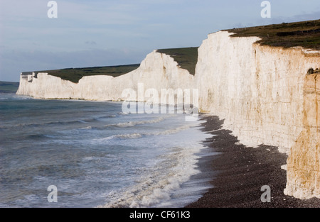 Ein Blick nach Westen von Birling Gap. Stockfoto