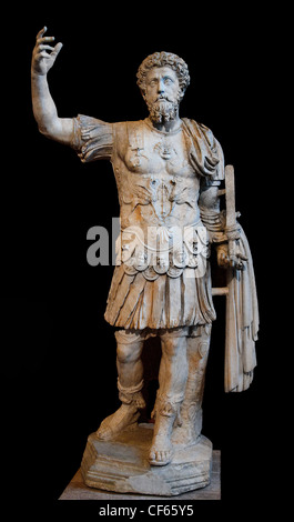 Marcus Aurelius Antoninus 121 – 180 war von 161 bis 180 römischer Kaiser und stoischer Philosoph, Rom, Italien, Stockfoto