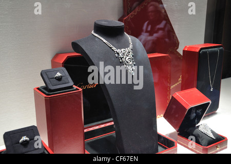 Cartier-Schaufenster, New York, USA Stockfoto