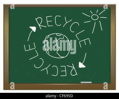 Konzept zu recyceln. Stockfoto