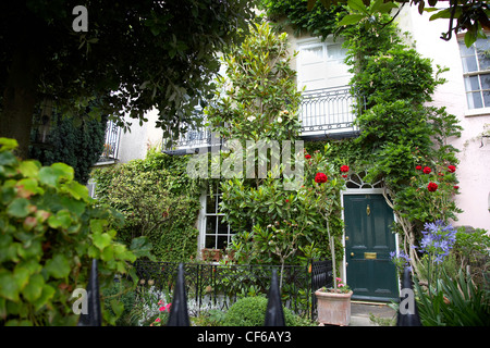 Außenansicht eines Hauses am Kolben Walk in Hampstead. Stockfoto