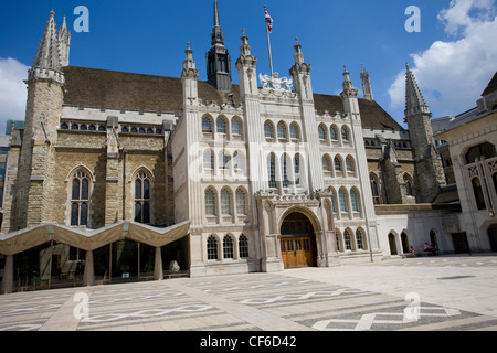 Der Haupteingang der Guildhall, Heimat der City of London Corporation. Der Lord Mayor of London verwendet, um hier Gericht zu halten Stockfoto