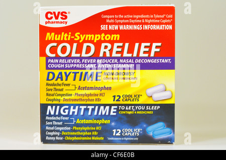 CVS kalt Relief over the Counter Pillen Stockfoto