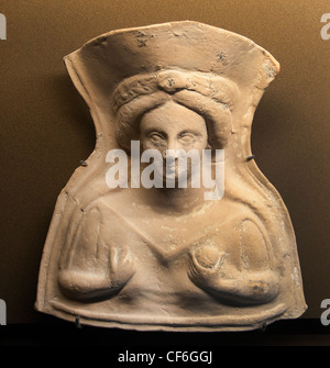 Protome weibliche 3 Jahrhundert BC.terracotta Figur Griechenland Griechisch Stockfoto