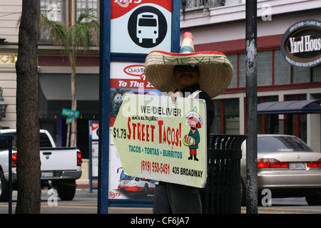 Bilder von San Diego, Kalifornien.  Gaslamp Stockfoto