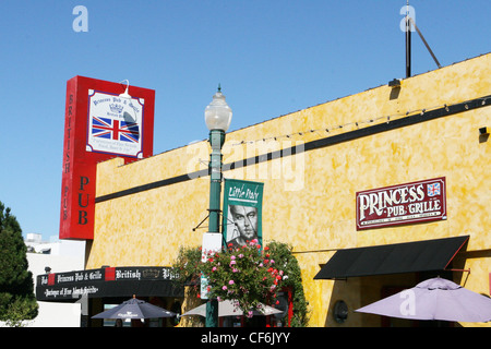 Bilder von San Diego, Kalifornien, Prinzessin Bub und Kühlergrill in Little Italy Stockfoto