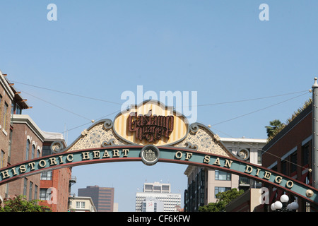 Gaslamp District in San Diego, Kalifornien, USA.  Historischen Zentrum Stockfoto