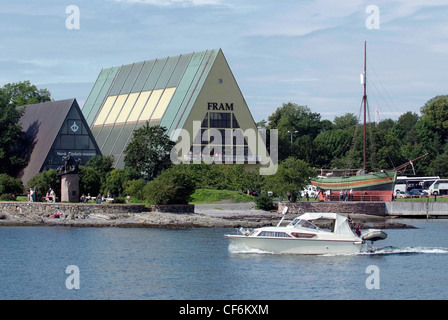 Norwegen Oslo das Fram-Museum (Norwegisch: Frammuseet) erzählt die Geschichte der norwegischen Polarforschung.  Halbinsel Bygdøy. Stockfoto