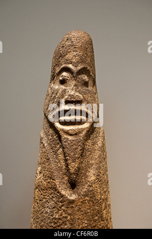 Ejagham Skulptur vor dem 16. Jahrhundert Nigeria Afrika Emblem der Geheimgesellschaft Eblabu Stockfoto