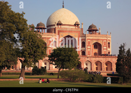 Indien, Delhi, Humayun Mausoleum, Stockfoto